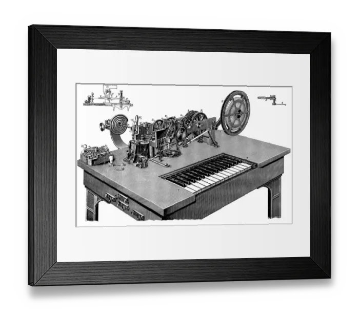 Framed Print : Hughes type printer Framed Print : Hughes type printer