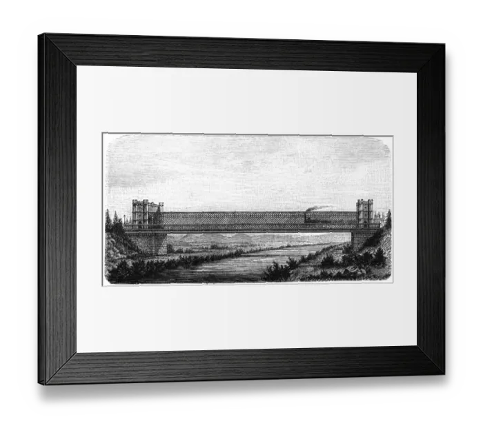 Framed Print : Kinzig bridge near Offenburg Framed Print : Kinzig bridge near Offenburg