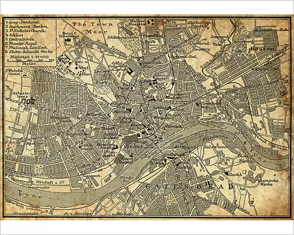 Map of Newcastle Upon Tyne