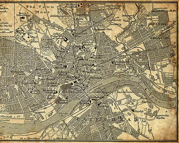 Map of Newcastle Upon Tyne