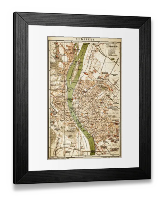 Framed Print : Budapest, capital of Hungary from 1898 Framed Print : Budapest, capital of Hungary from 1898