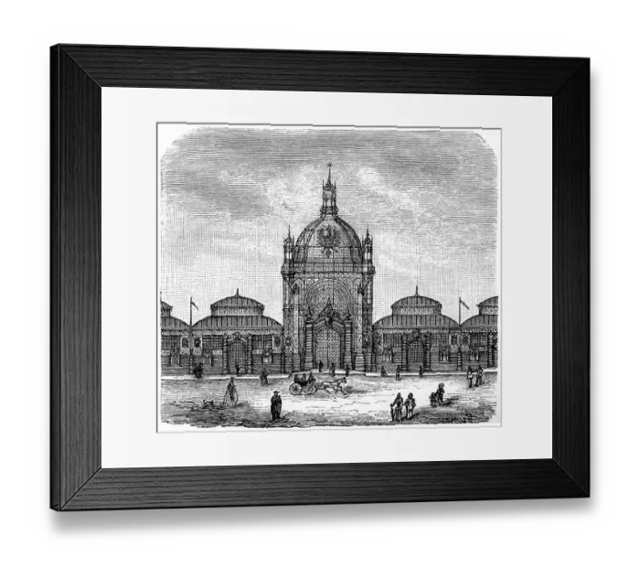 Framed Print : Exhibition building in Berlin Framed Print : Exhibition building in Berlin