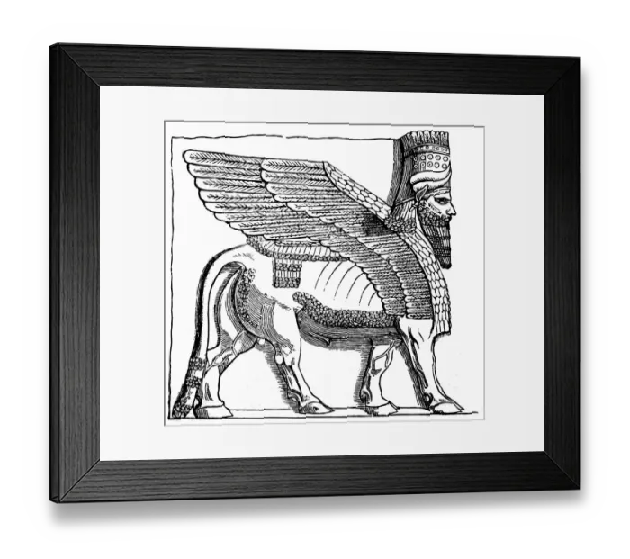 Framed Print : Portal figure from Khorsabad Framed Print : Portal figure from Khorsabad
