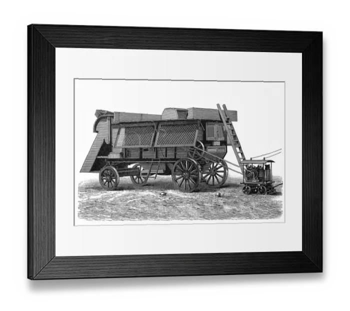 Framed Print : Thrashing machine Framed Print : Thrashing machine