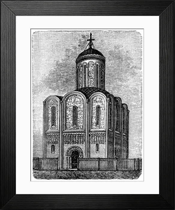 Framed Print : Cathedral of Saint Demetrius (XII c. ) in Vladimir, Russi Framed Print : Cathedral of Saint Demetrius (XII c. ) in Vladimir, Russi