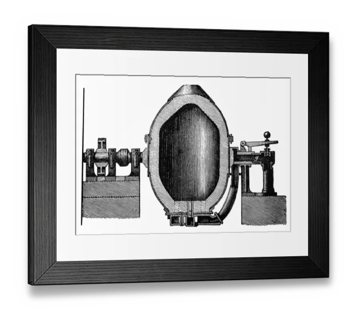 Framed Print : Steel making - Bessemer process Framed Print : Steel making - Bessemer process