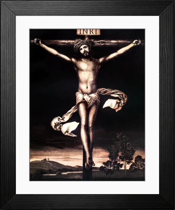 Framed Print : The crucified Jesus Framed Print : The crucified Jesus