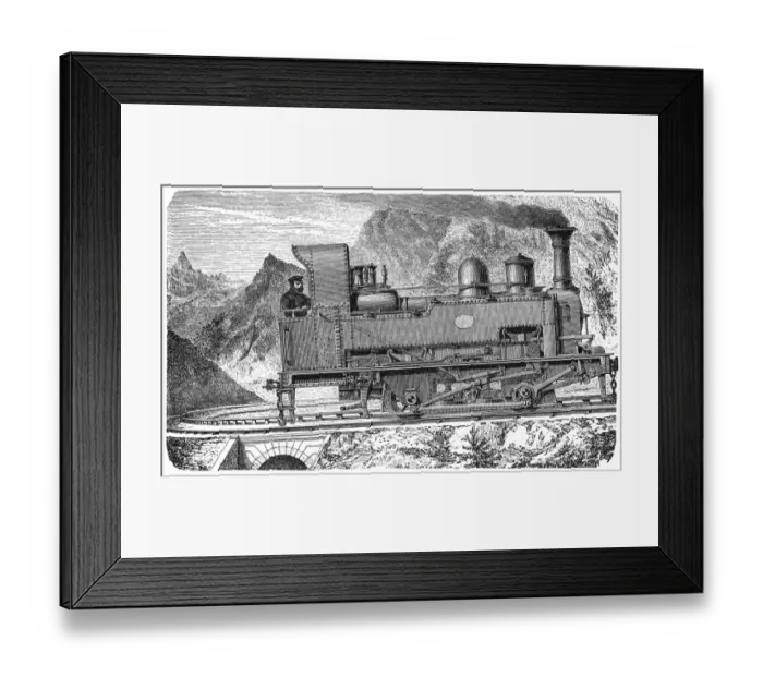 Framed Print : Mountain locomotive Framed Print : Mountain locomotive