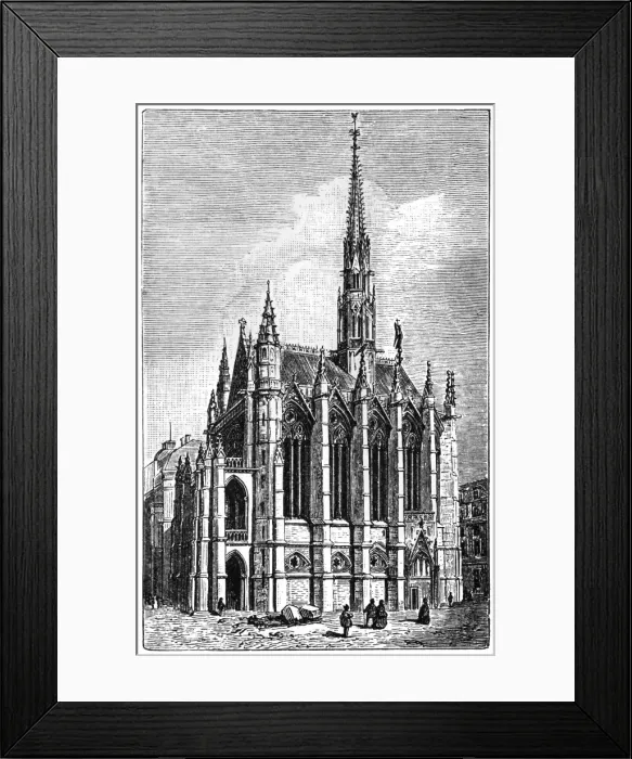 Framed Print : Sainte-Chapelle in Riom