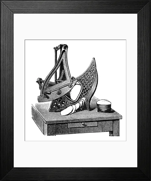 Framed Print : Food slicer machine Framed Print : Food slicer machine