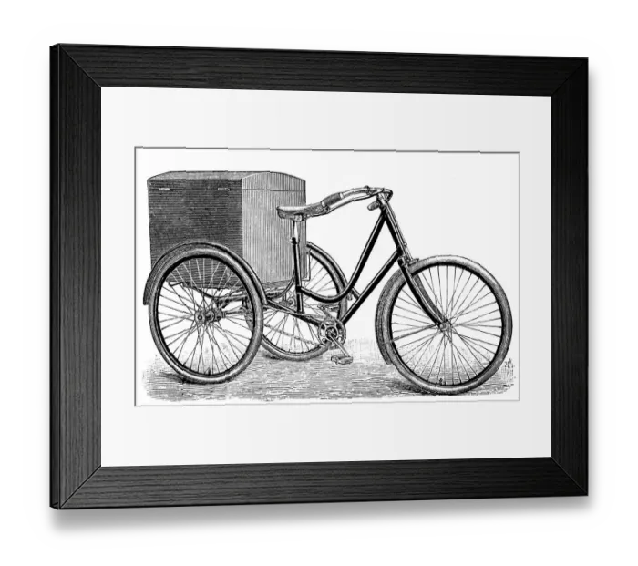 Framed Print : Luggage tricycle Framed Print : Luggage tricycle