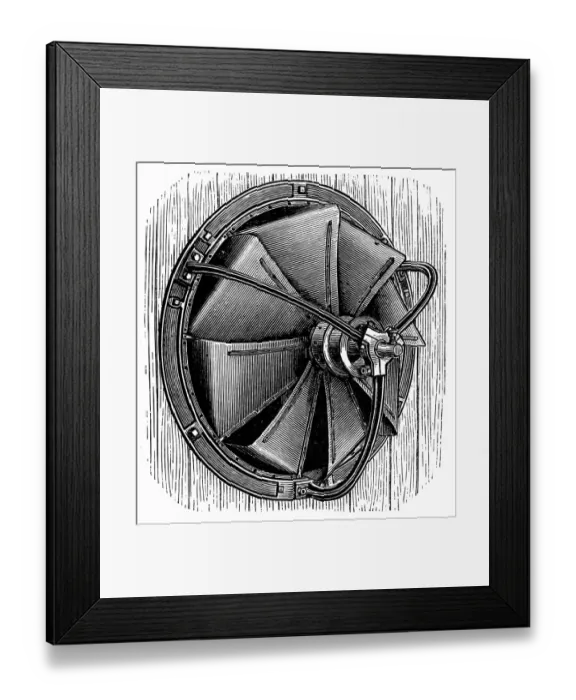 Framed Print : Disc fan of Blackman Framed Print : Disc fan of Blackman