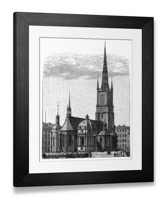 Framed Print : The Riddarholm Church Framed Print : The Riddarholm Church
