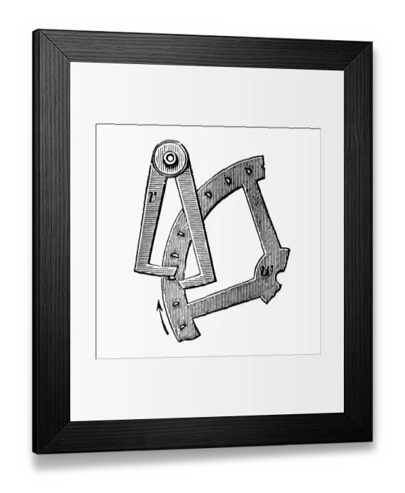 Framed Print : Pin Wheel Escapement
