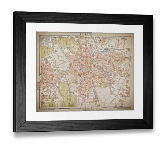 Framed Print : Leipzig. Antique illustration of a Leipzig from 1898 Framed Print : Leipzig. Antique illustration of a Leipzig from 1898