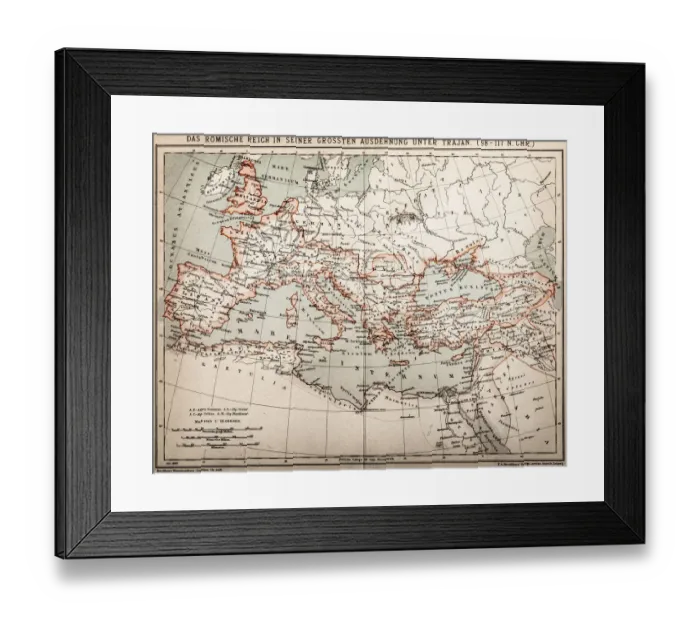 Framed Print : Roman empire under Trajan Framed Print : Roman empire under Trajan