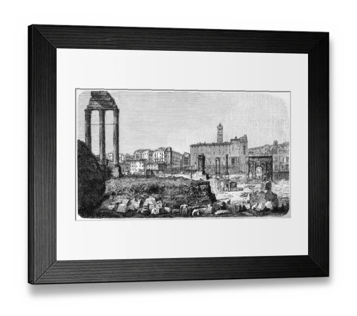 Framed Print : Ruins of Roman Forum in Rome Framed Print : Ruins of Roman Forum in Rome