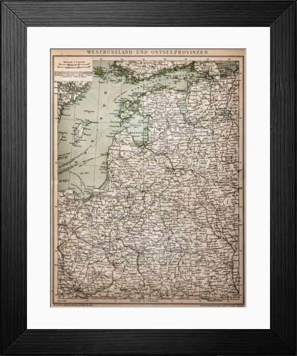 Framed Print : West Russia and Baltic provinces Framed Print : West Russia and Baltic provinces