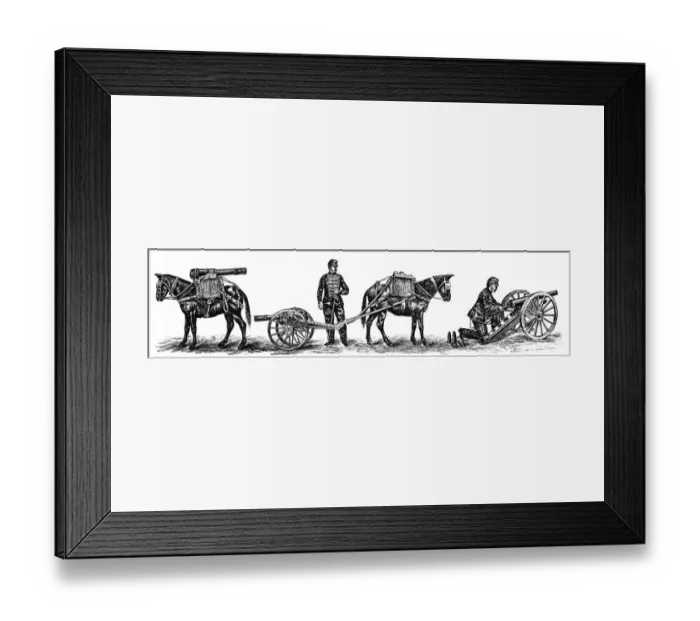 Framed Print : Double mountain gun Framed Print : Double mountain gun