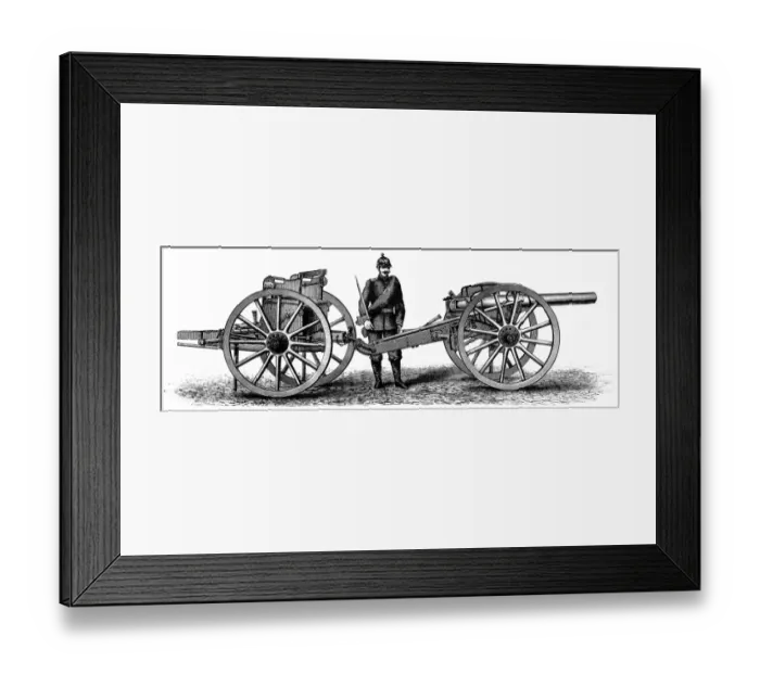 Framed Print : German field gun Framed Print : German field gun