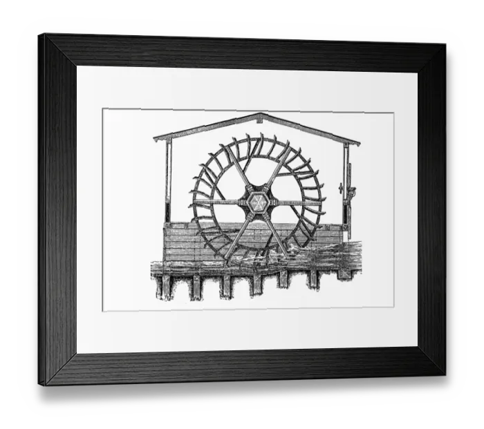 Framed Print : Water Wheel Framed Print : Water Wheel