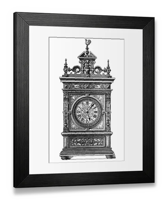 Framed Print : Table Clock Framed Print : Table Clock