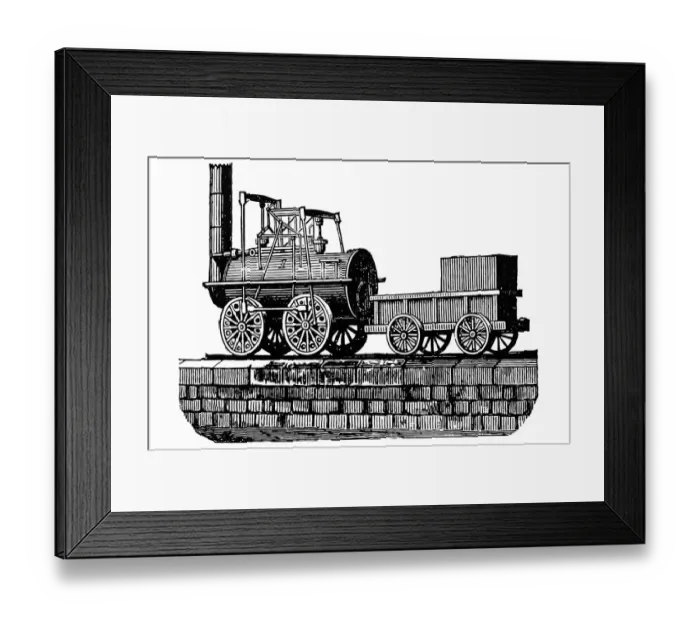 Framed Print : Stephensons locomotive