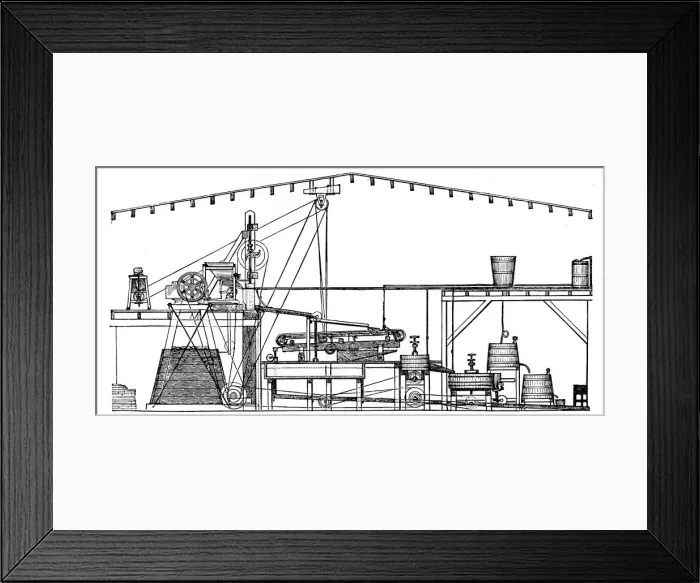 Framed Print : Ore procession facility Framed Print : Ore procession facility