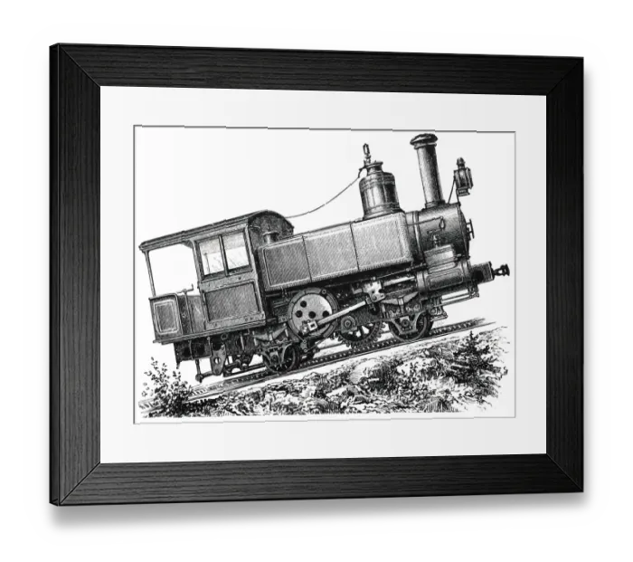 Framed Print : Mountain locomotive Framed Print : Mountain locomotive