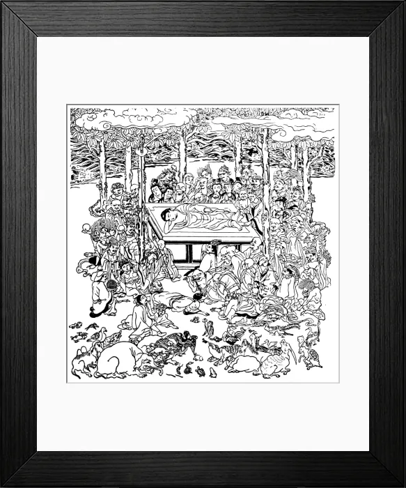 Framed Print : Japanese Priests Framed Print : Japanese Priests
