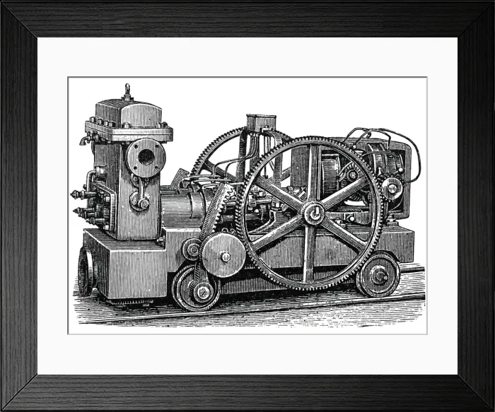 Framed Print : Mobile electric mining lamps motor Framed Print : Mobile electric mining lamps motor