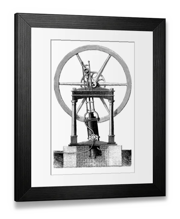 Framed Print : Oscillating Steam Engine Framed Print : Oscillating Steam Engine