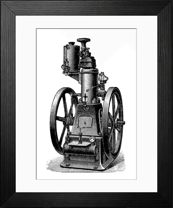 Framed Print : Otto vertical engine Framed Print : Otto vertical engine