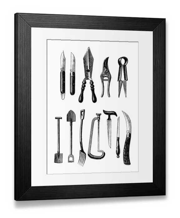 Framed Print : Gardening equipment Framed Print : Gardening equipment