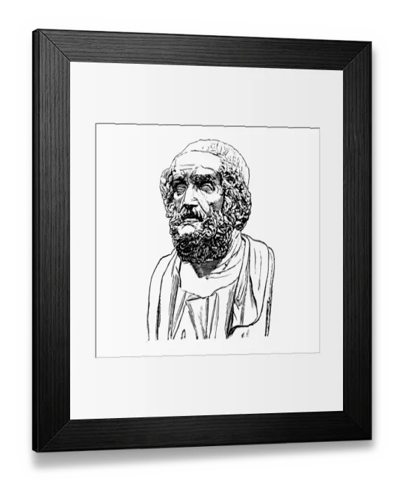 Framed Print : Homer - Author of the Iliad and the Odyssey Framed Print : Homer - Author of the Iliad and the Odyssey