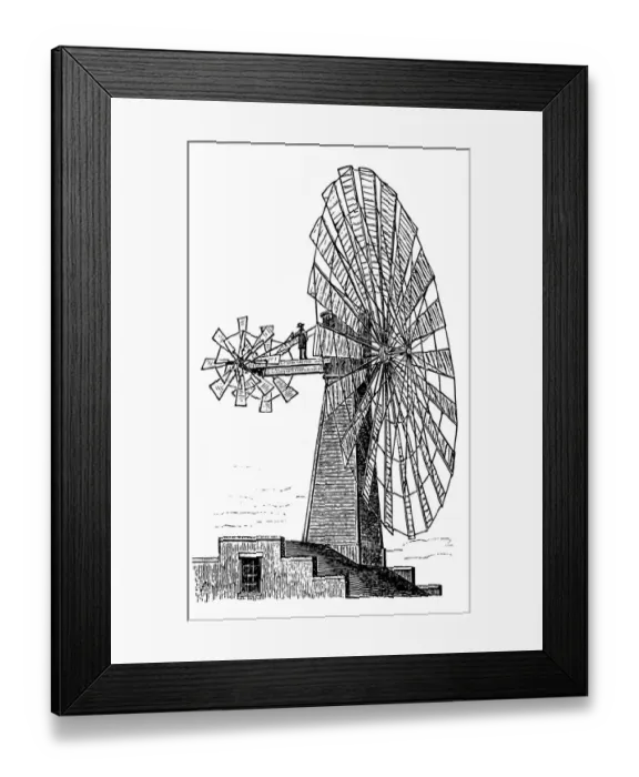 Framed Print : Wind motor Framed Print : Wind motor