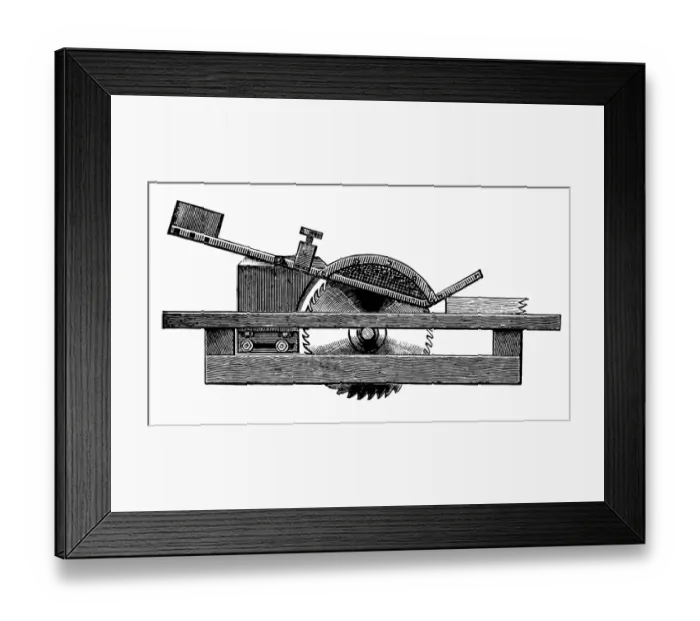 Framed Print : Circular Saw protective cap Framed Print : Circular Saw protective cap
