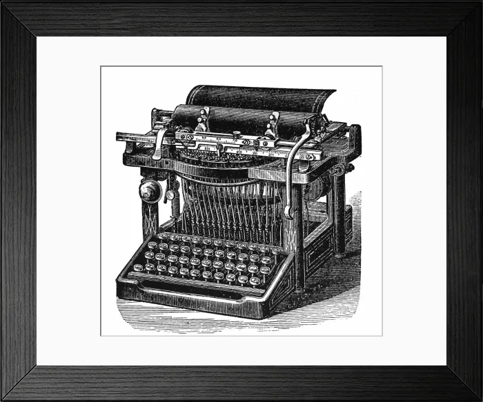 Framed Print : Typewriter Framed Print : Typewriter