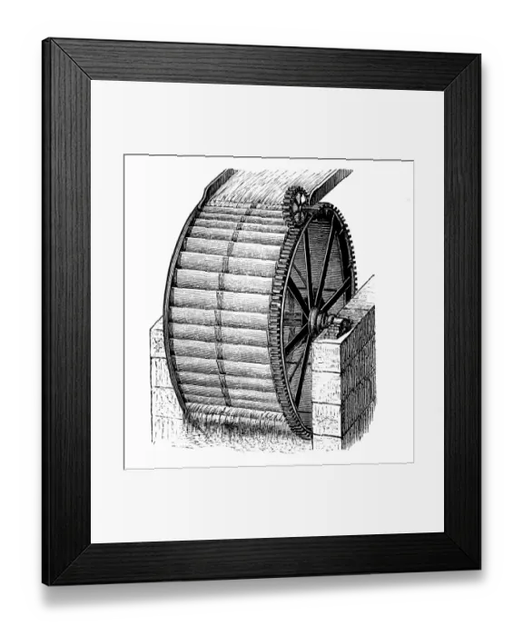 Framed Print : Water Wheel Framed Print : Water Wheel