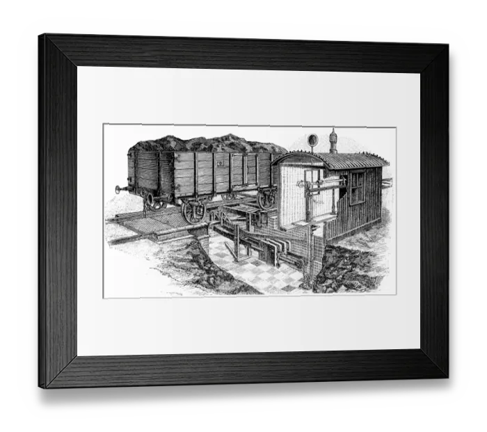 Framed Print : Weighting train Framed Print : Weighting train