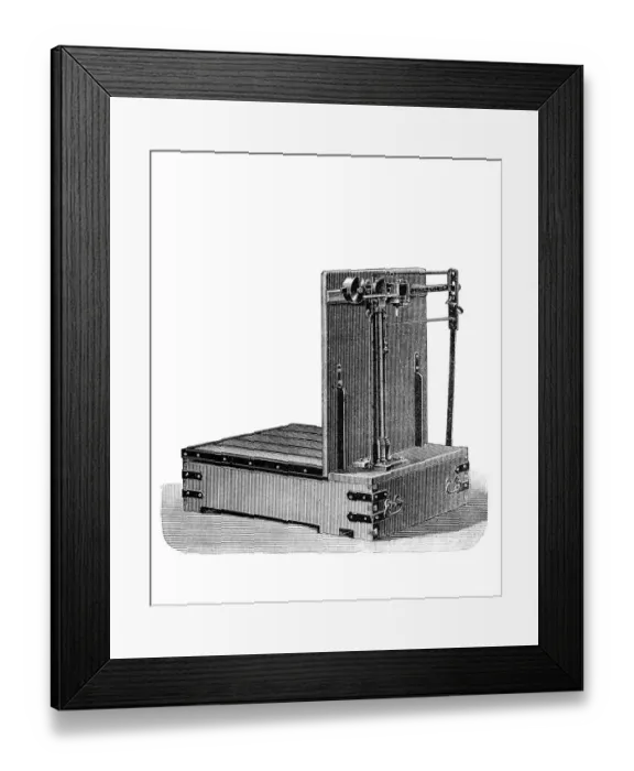 Framed Print : Antique illustration of scale Framed Print : Antique illustration of scale