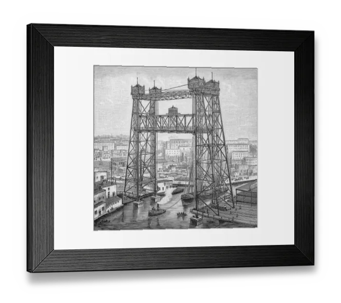 Framed Print : Lift bridge in Chicago