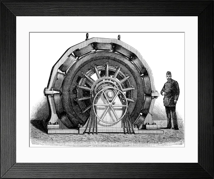 Framed Print : DC machine Framed Print : DC machine