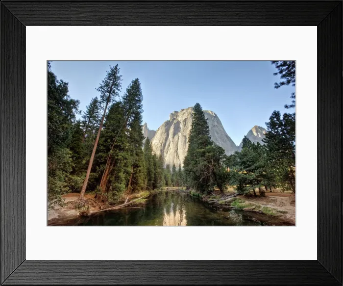 Framed Print : Middle Cathedral Rock & Lake- Yosemite Framed Print : Middle Cathedral Rock & Lake- Yosemite