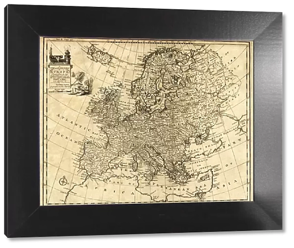 Antique Map of Europe 1744