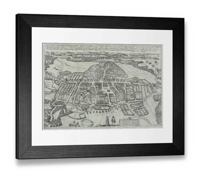 Framed Print : Map of Odense, Denmark Framed Print : Map of Odense, Denmark