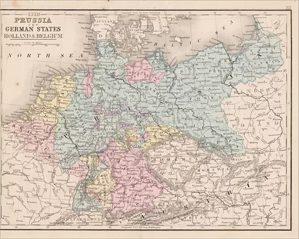 Prussia and german states map 1867