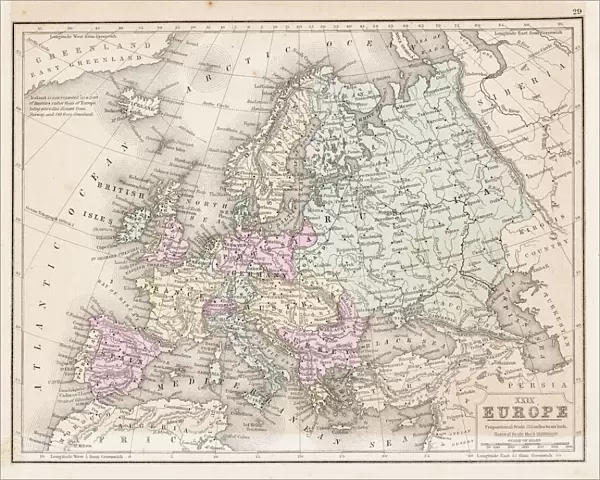Europe map 1867