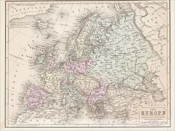Europe map 1867