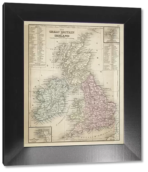 Great Britain and Ireland map 1867